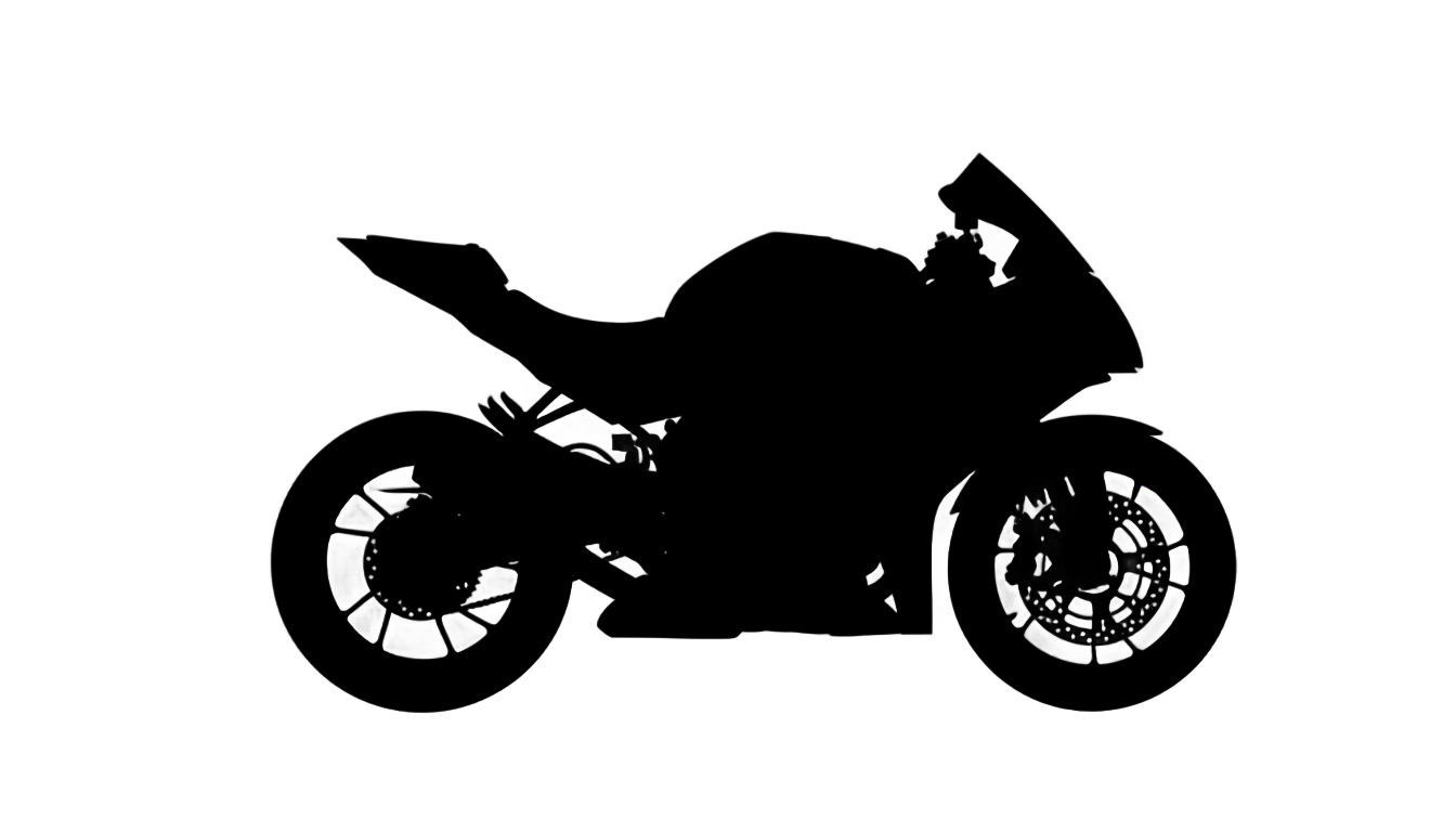 motorcycle clipart black and white png PNG transparent background