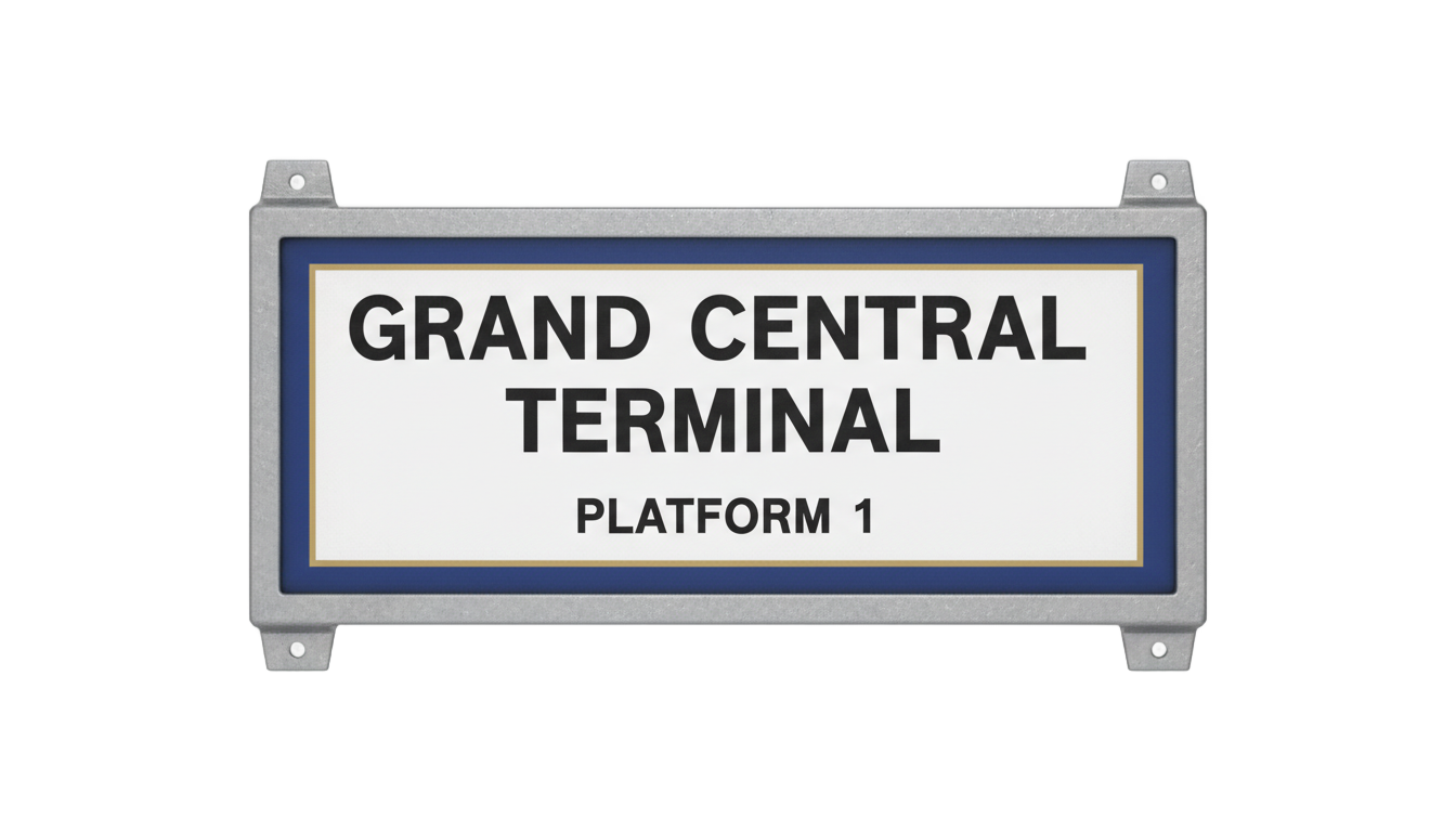train station sign png PNG transparent background