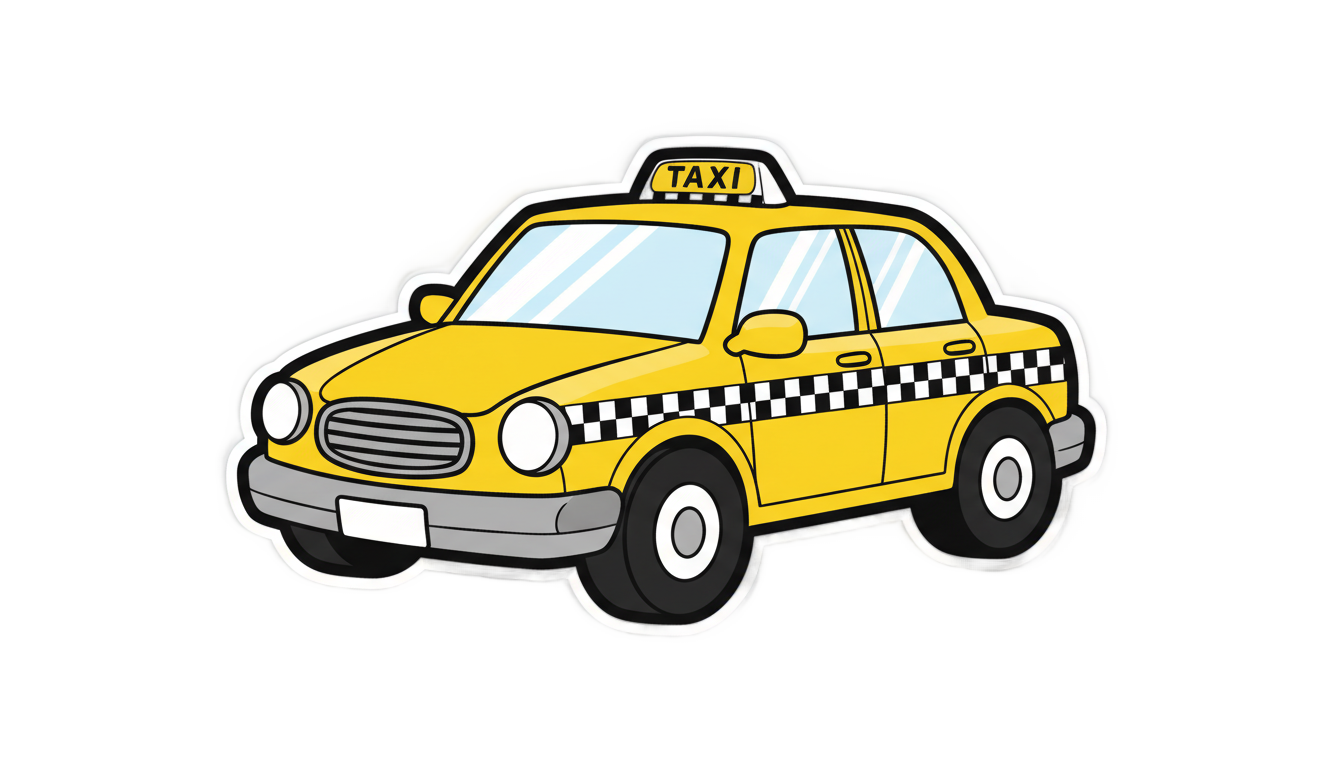 taxi emoji png PNG transparent background