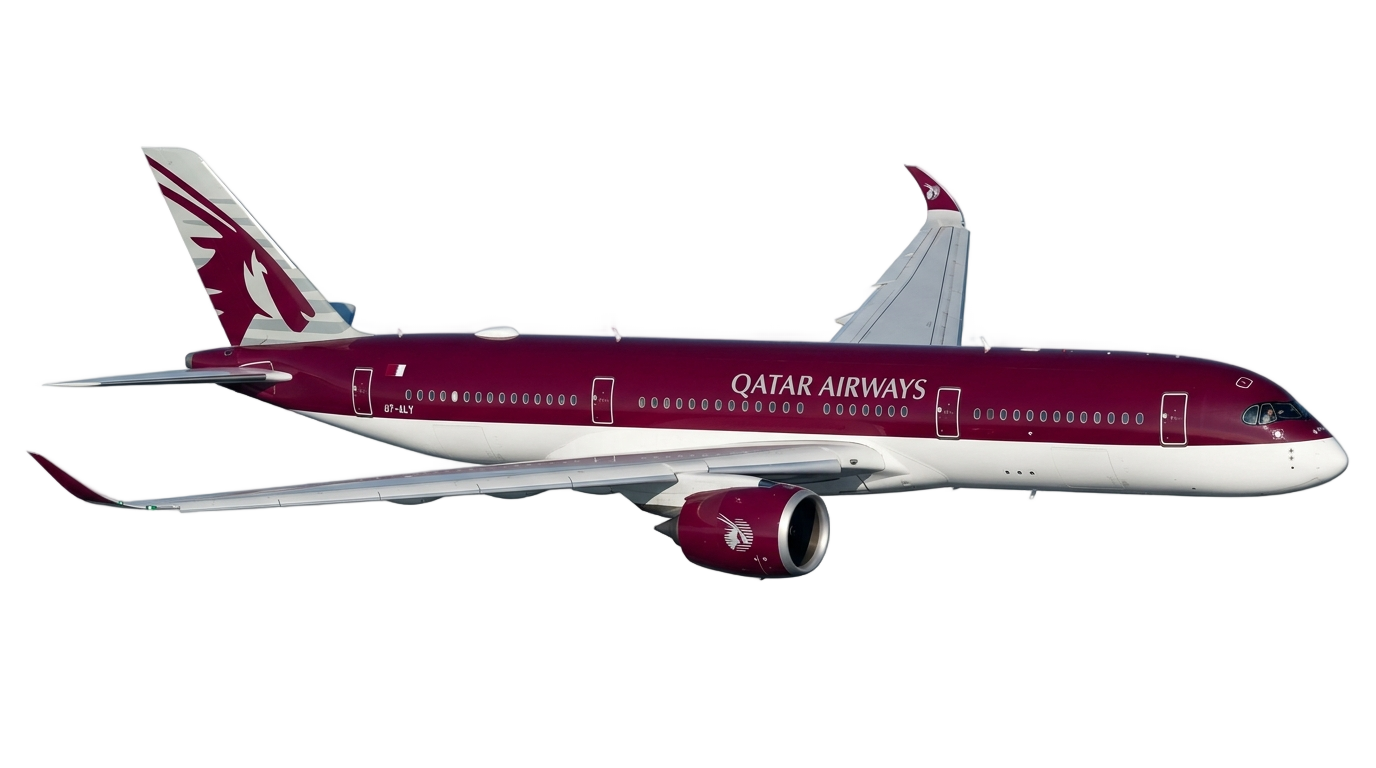 qatar airplane png PNG transparent background