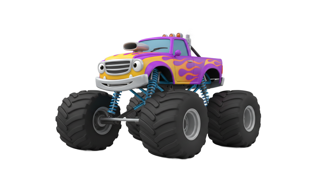 monster truck png animado PNG transparent background