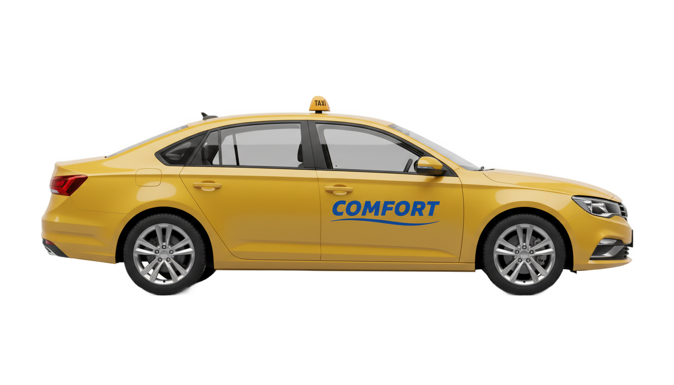 comfort taxi png PNG transparent background