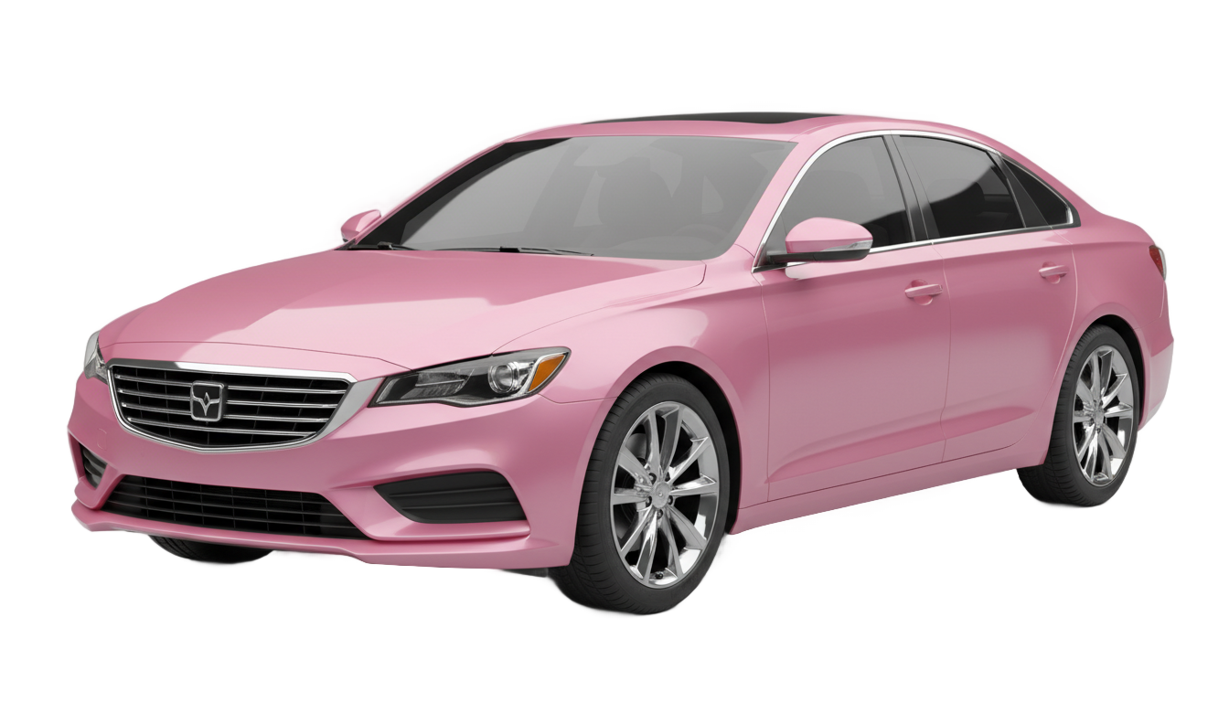 pink car png PNG transparent background