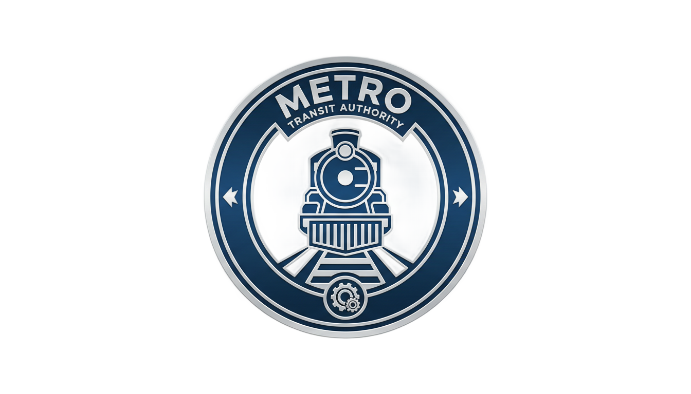 train station logo png PNG transparent background