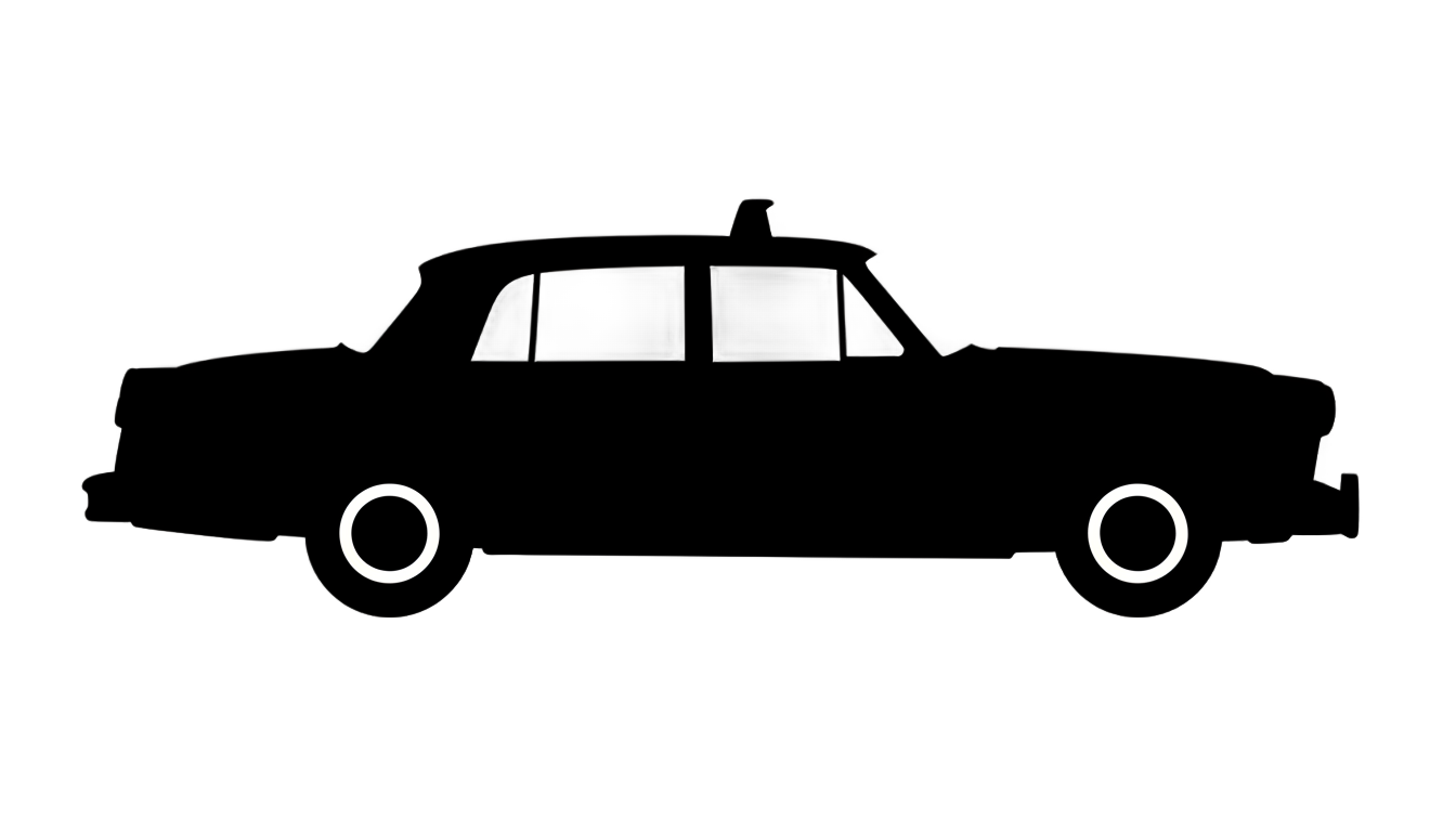 taxi silhouette png PNG transparent background