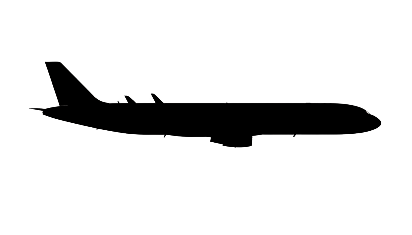 airplane silhouette png PNG transparent background