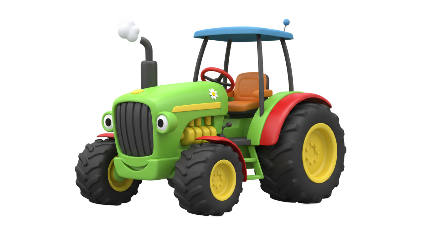 tractor de la granja de zenon png PNG transparent background