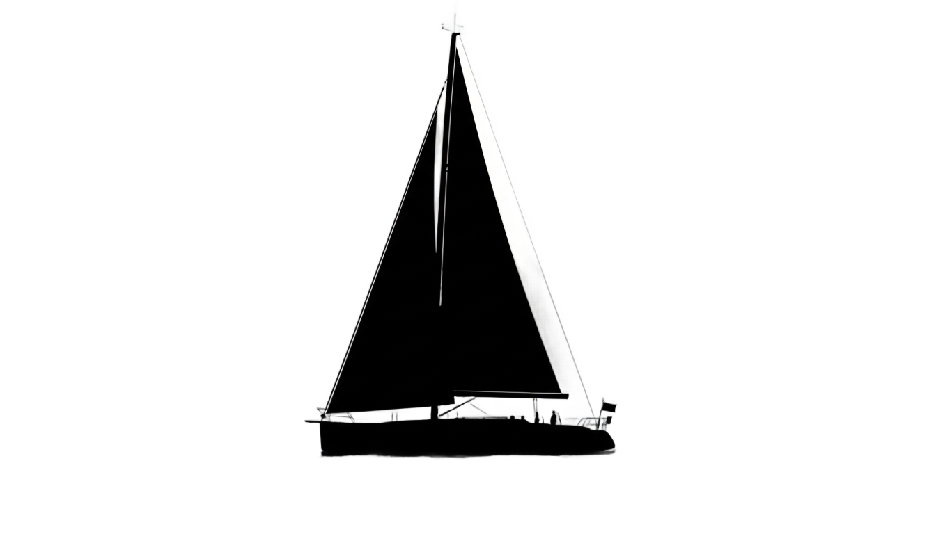 sailboat silhouette png PNG transparent background