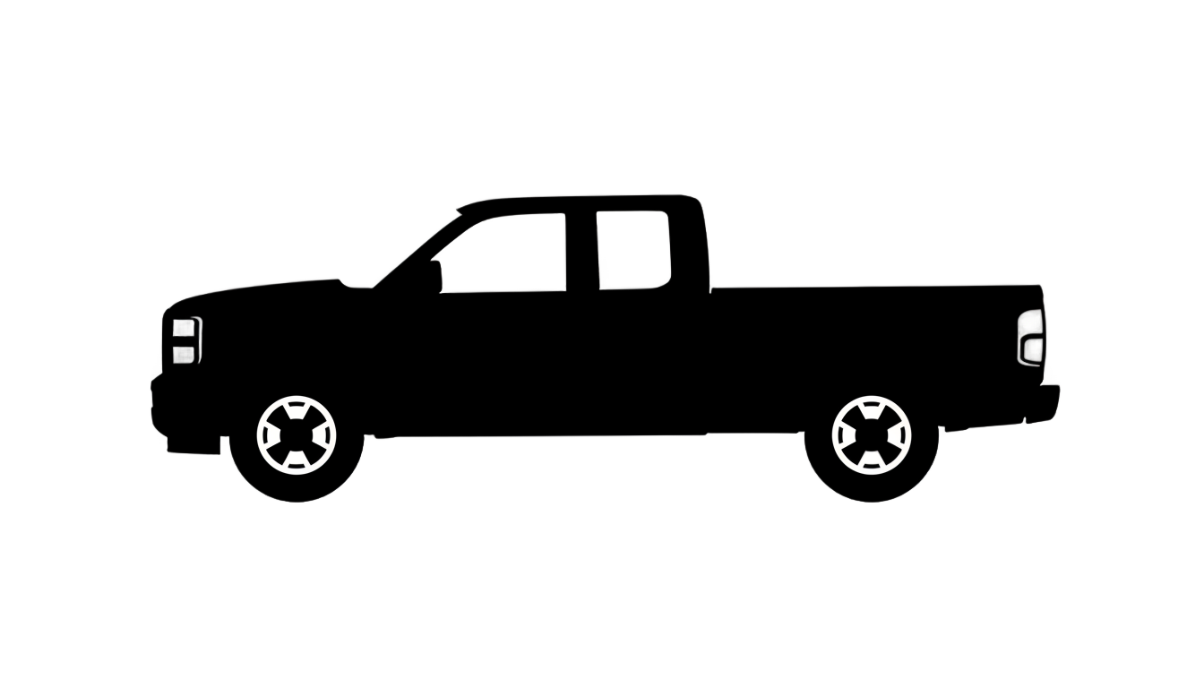 pickup truck silhouette png PNG transparent background