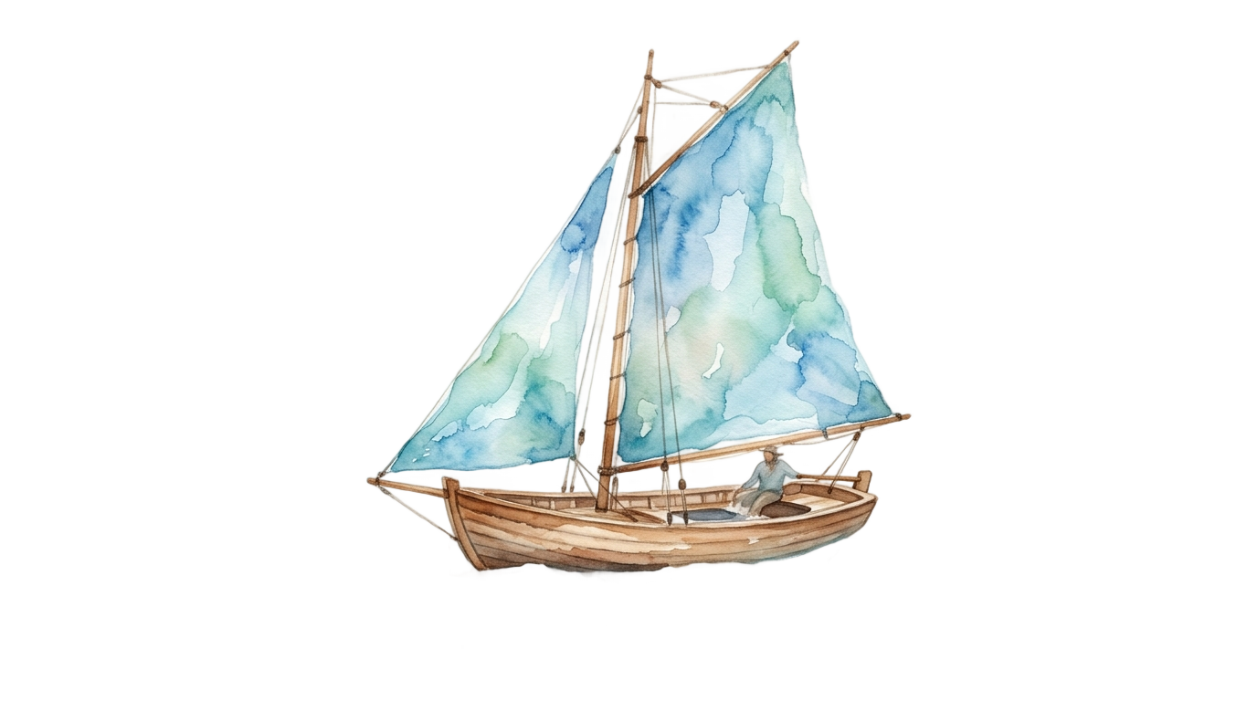 watercolor boat png PNG transparent background