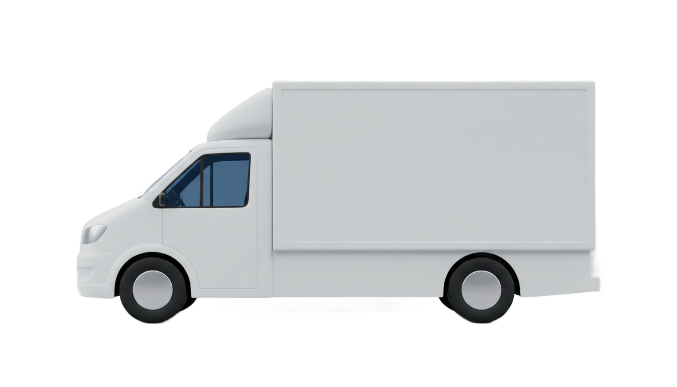white truck icon png PNG transparent background