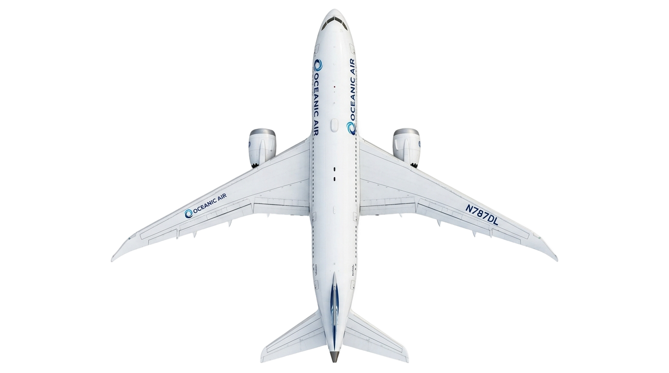 airplane from above png PNG transparent background