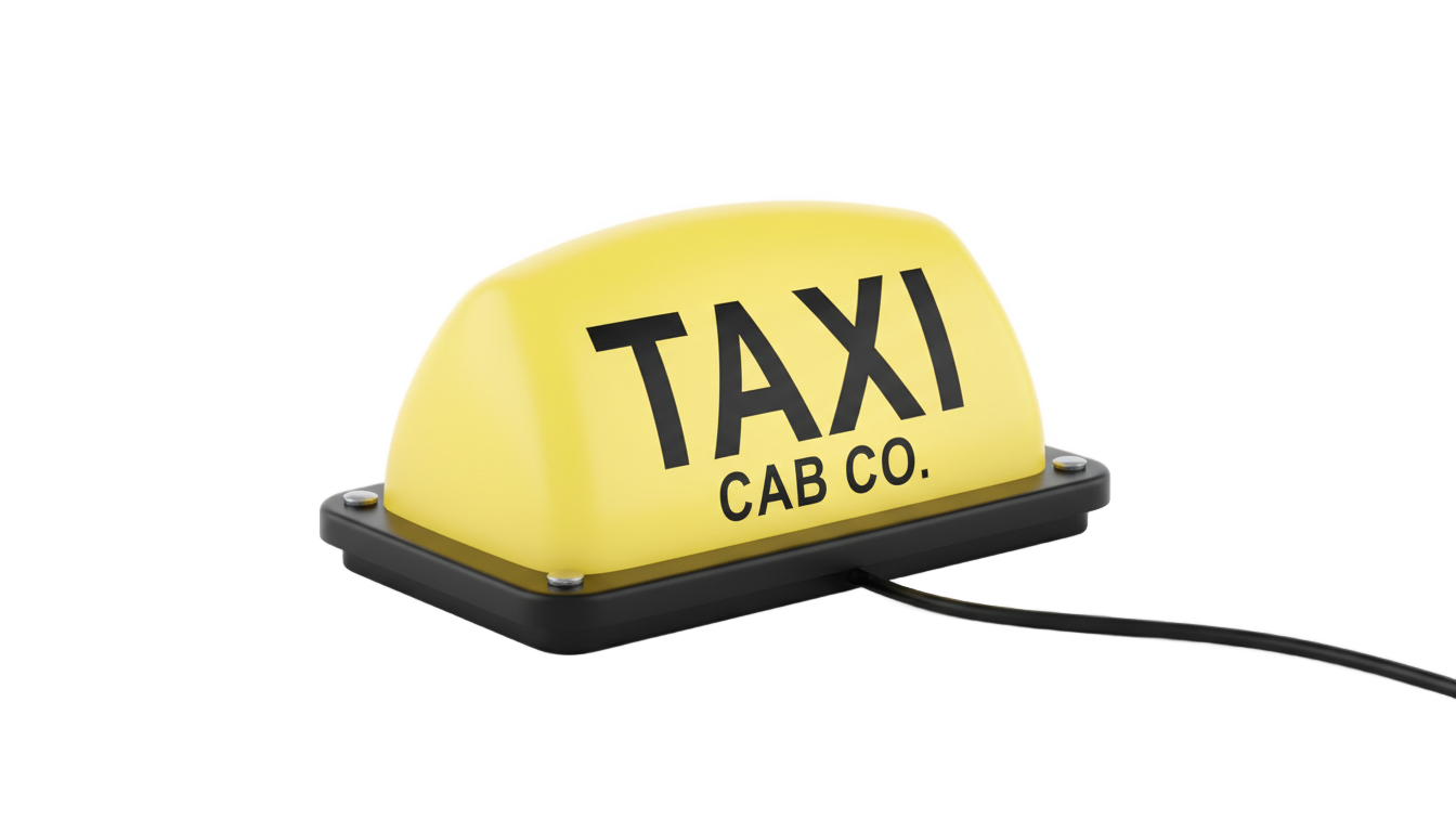 taxi sign png PNG transparent background