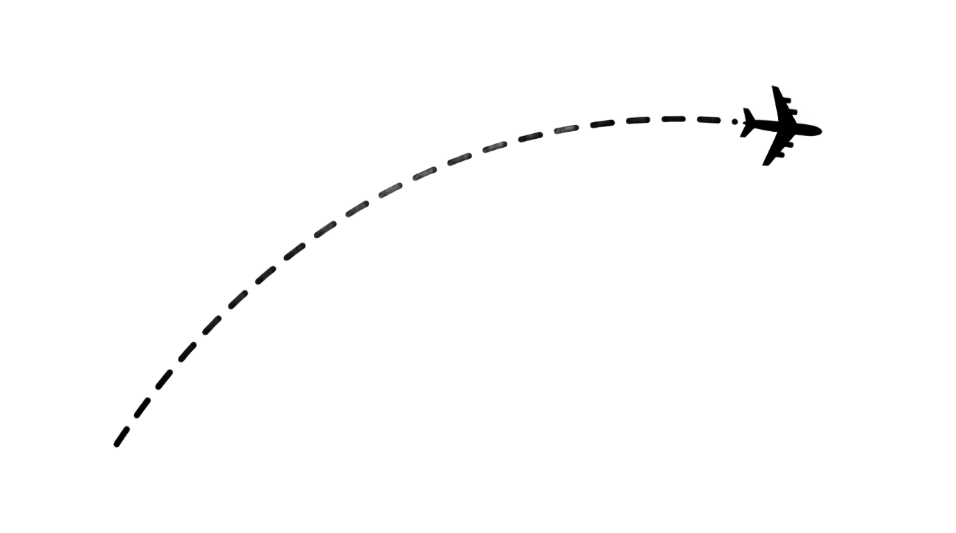 airplane dotted line png PNG transparent background