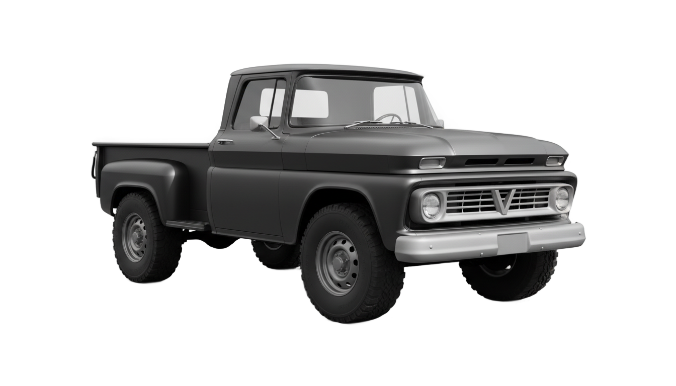 truck png black and white PNG transparent background