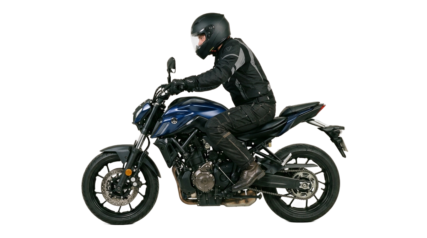 man riding motorcycle png PNG transparent background