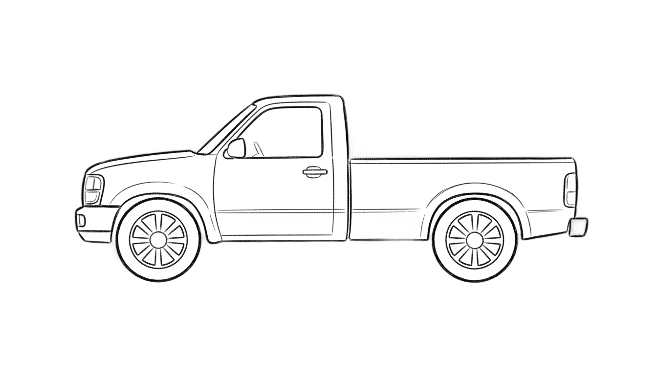 truck drawing png PNG transparent background