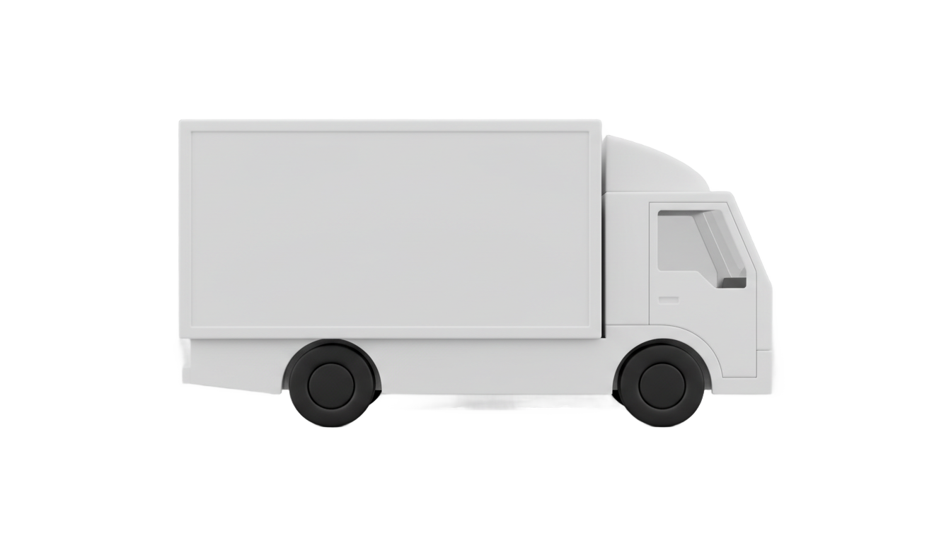 white truck icon png PNG transparent background