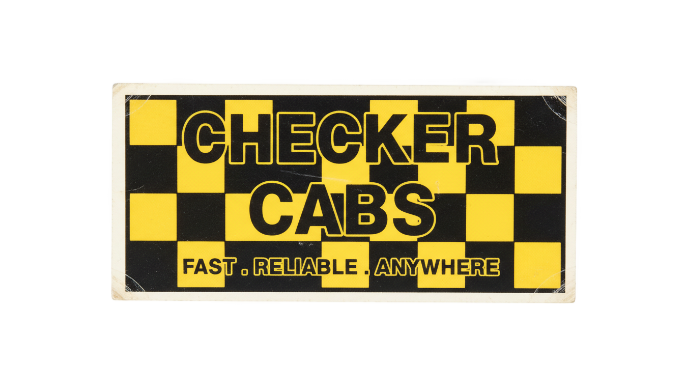 fake taxi sticker png PNG transparent background