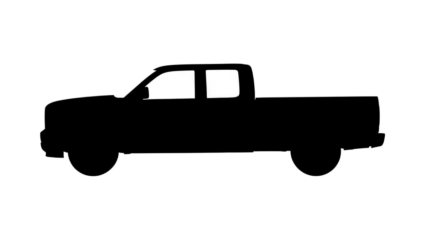 pickup truck silhouette png PNG transparent background