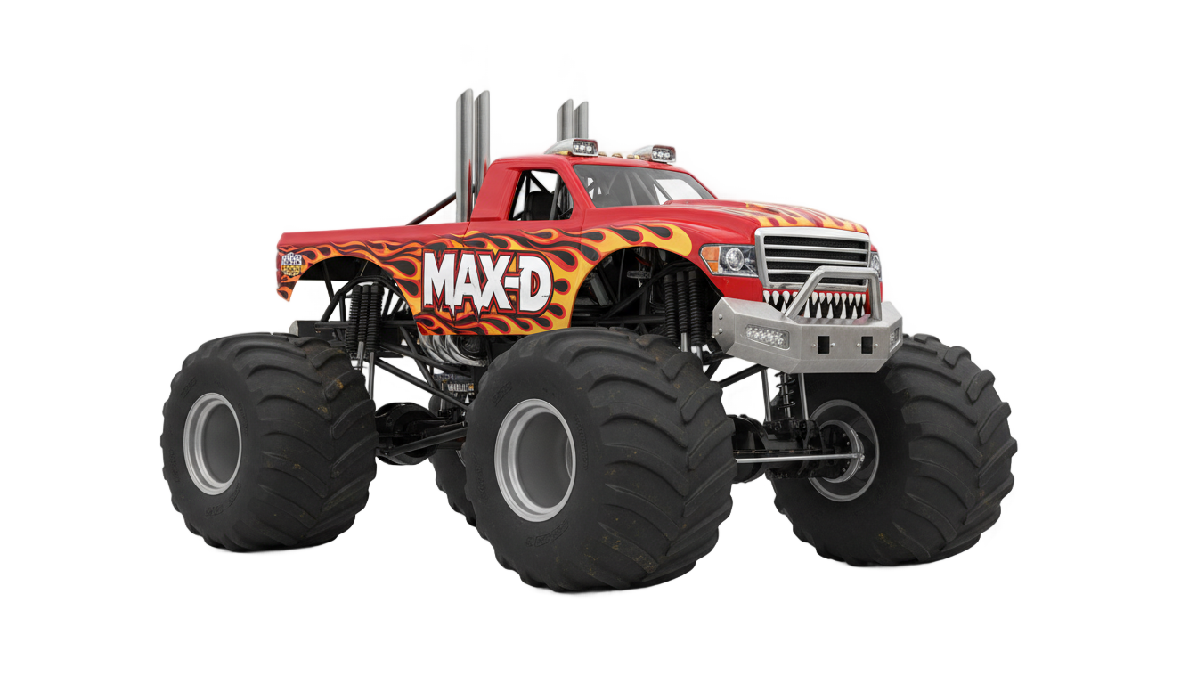 max d monster truck png PNG transparent background