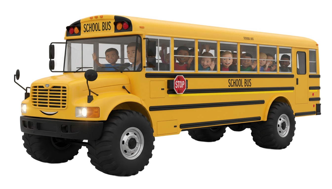 wheels on the bus png PNG transparent background