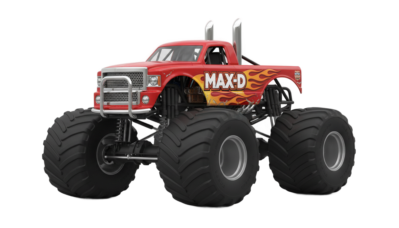 max d monster truck png PNG transparent background