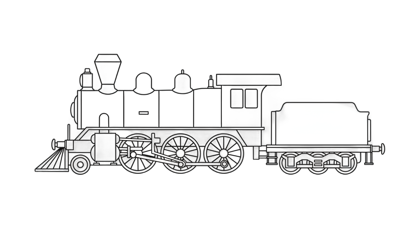 train outline png PNG transparent background