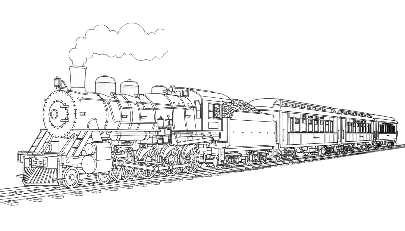 train drawing png PNG transparent background