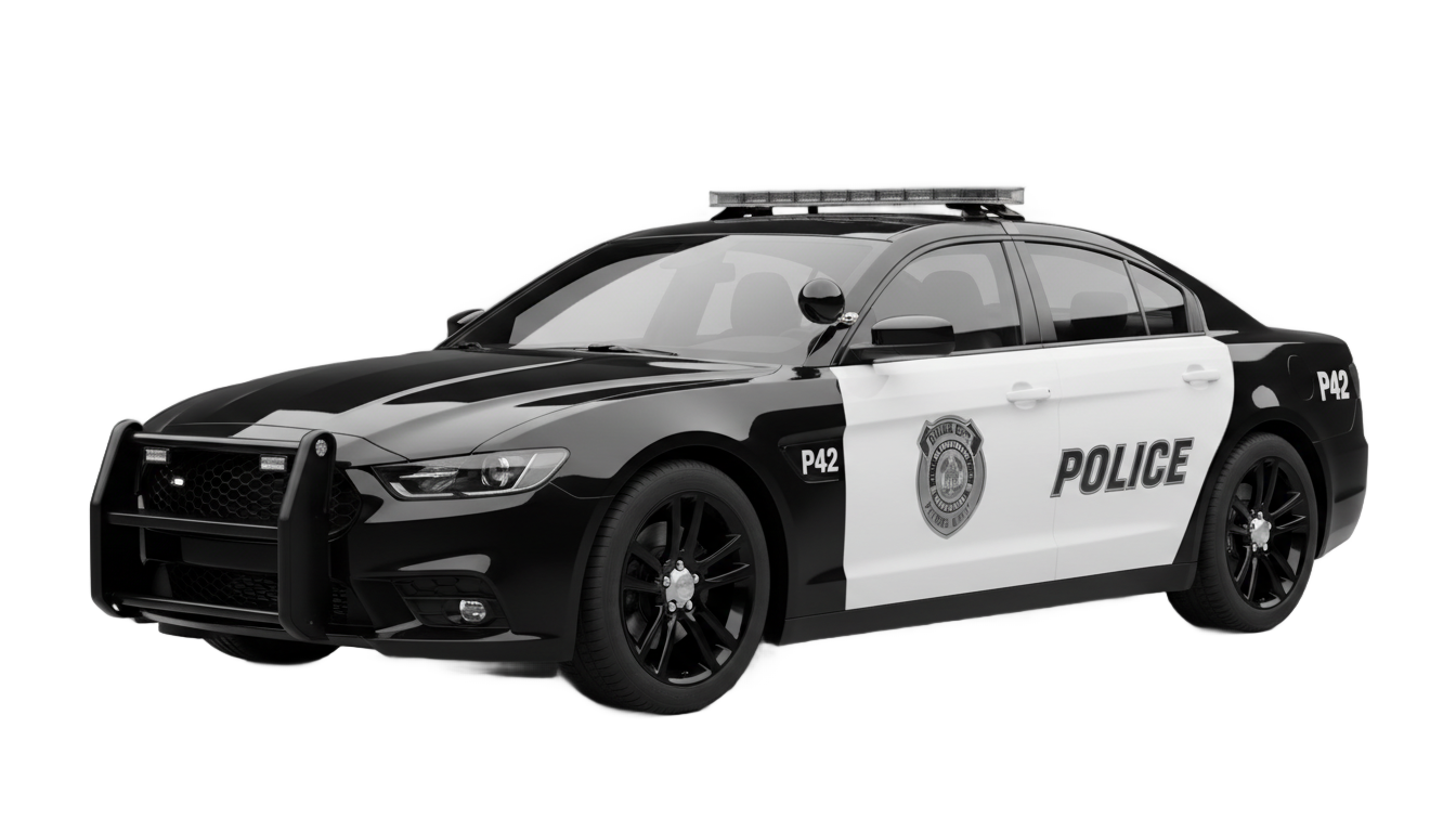 police car png PNG transparent background