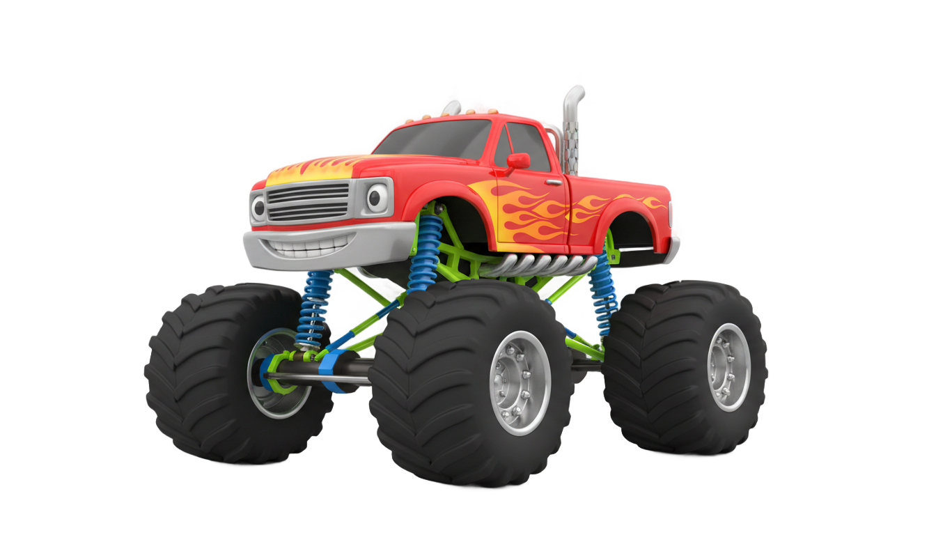 monster truck cartoon png PNG transparent background