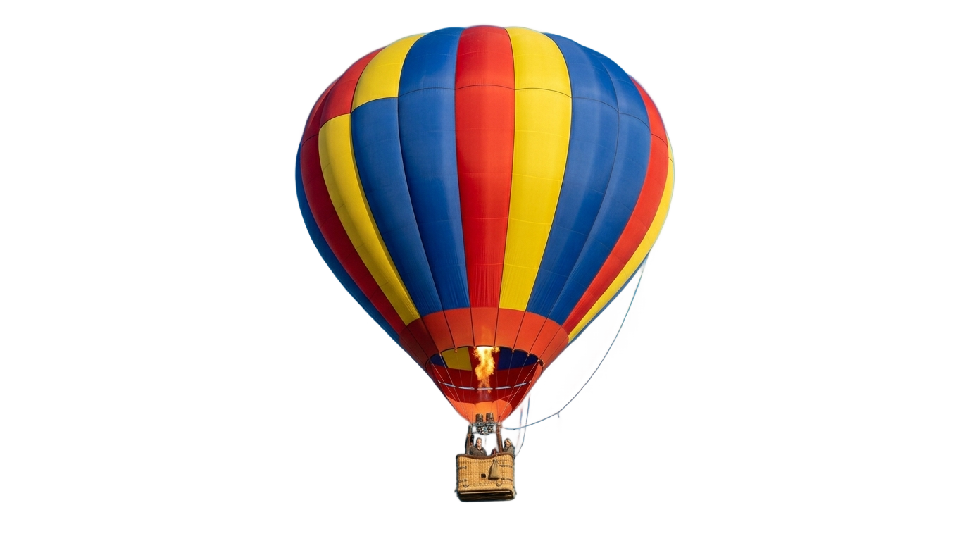 hot air balloon 3d png PNG transparent background