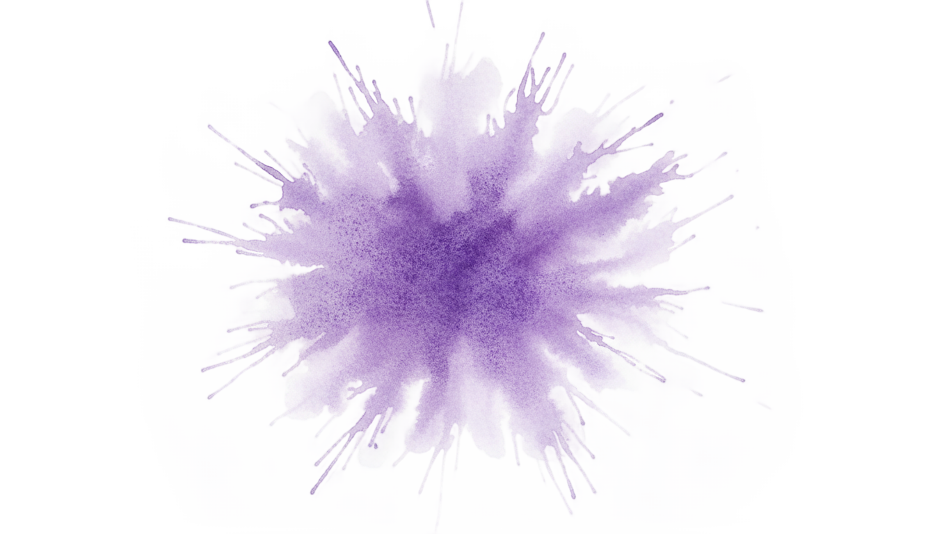 purple watercolor splash png PNG transparent background