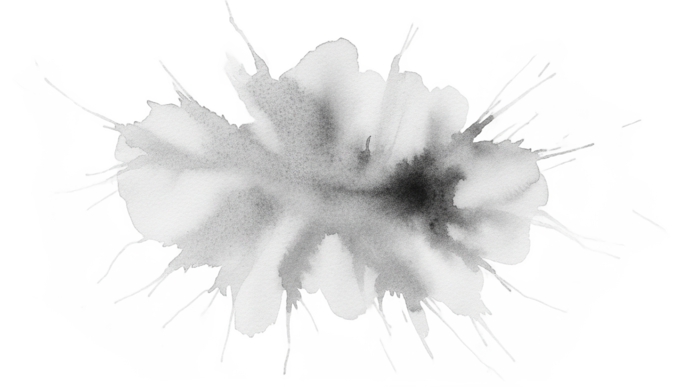 grey watercolor splash png PNG transparent background