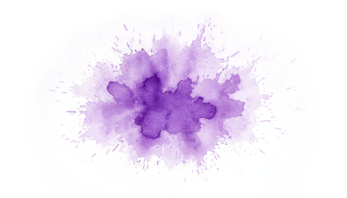 purple watercolor splash png PNG transparent background