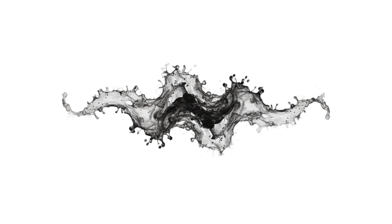 black watercolor splash png PNG transparent background