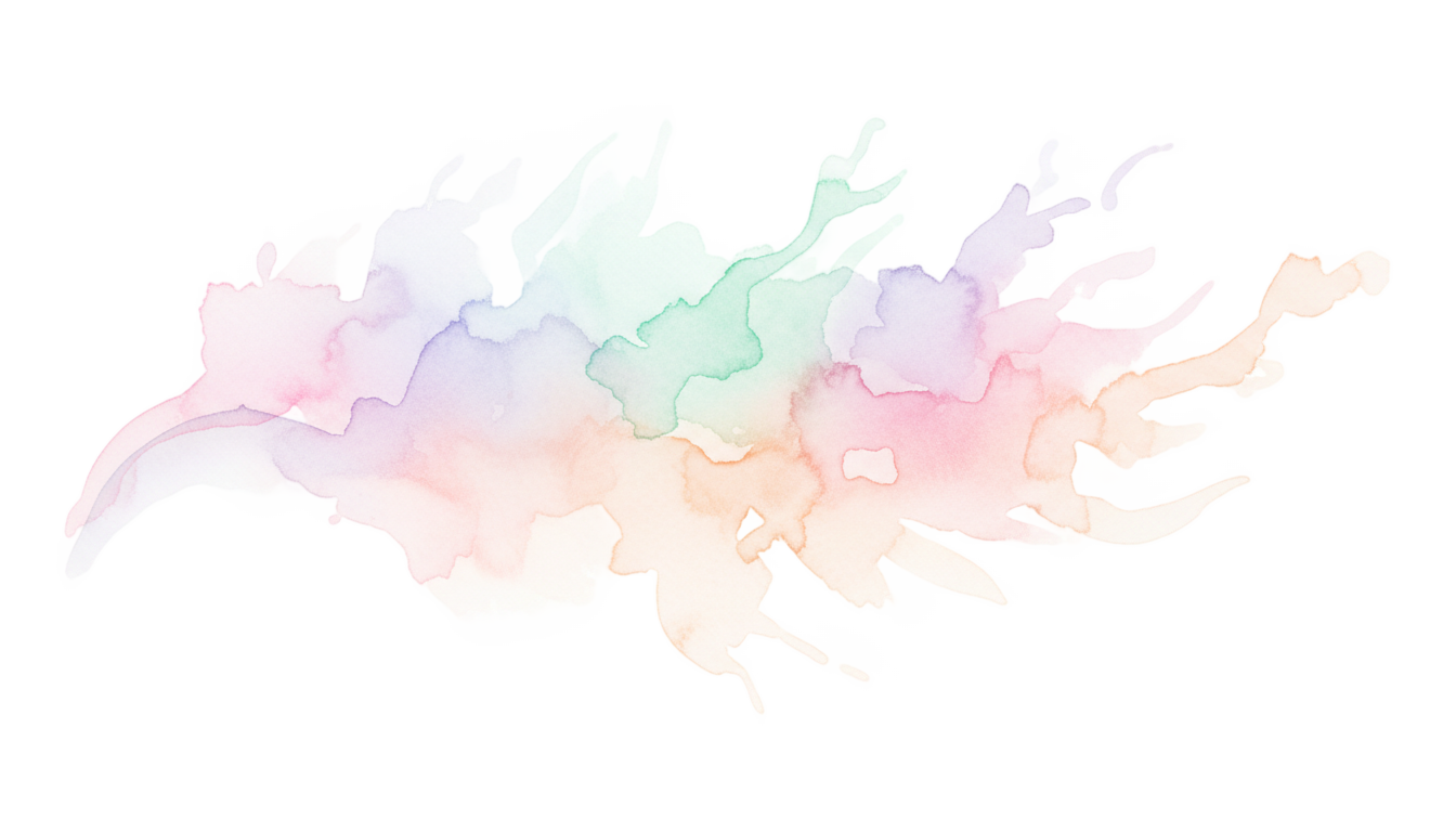 pastel watercolor splash png PNG transparent background