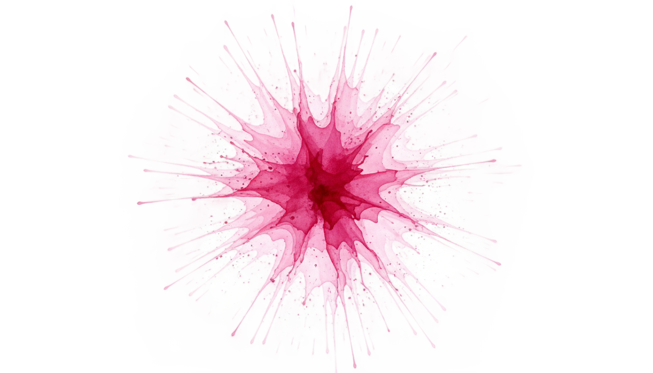 pink watercolor splash png PNG transparent background