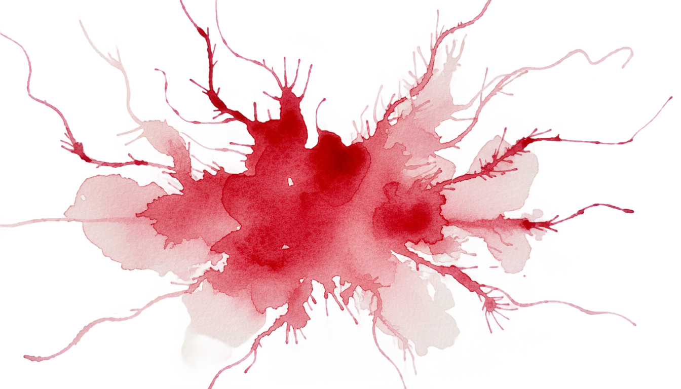 red watercolor splash png PNG transparent background