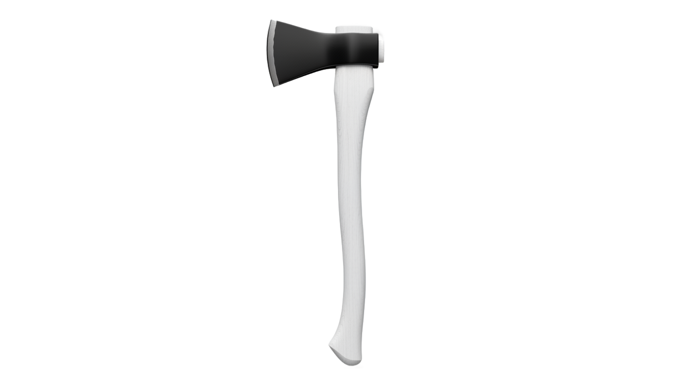 axe png black and white PNG transparent background