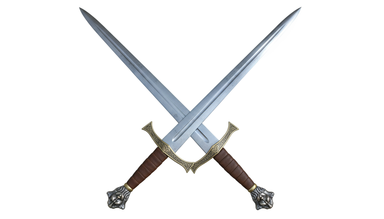 crossed sword png PNG transparent background