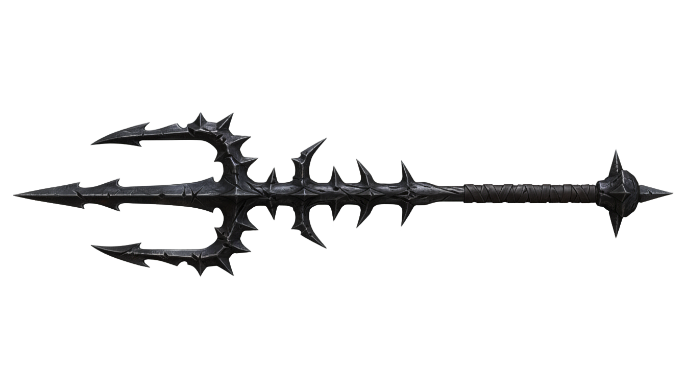spikey trident blox fruits png PNG transparent background