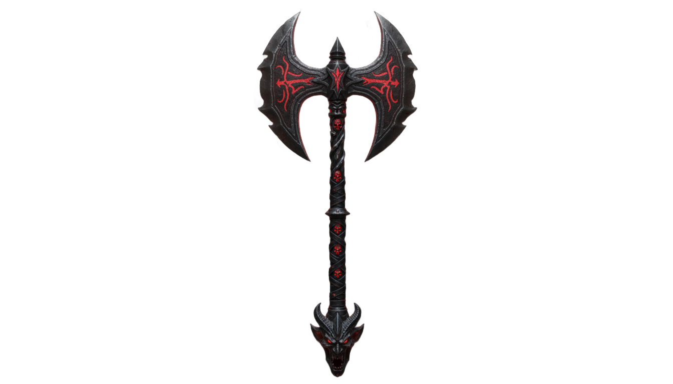 bloodlust axe png PNG transparent background