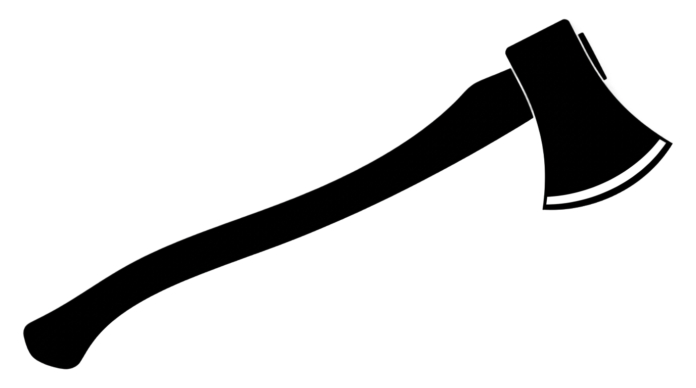 axe silhouette png PNG transparent background