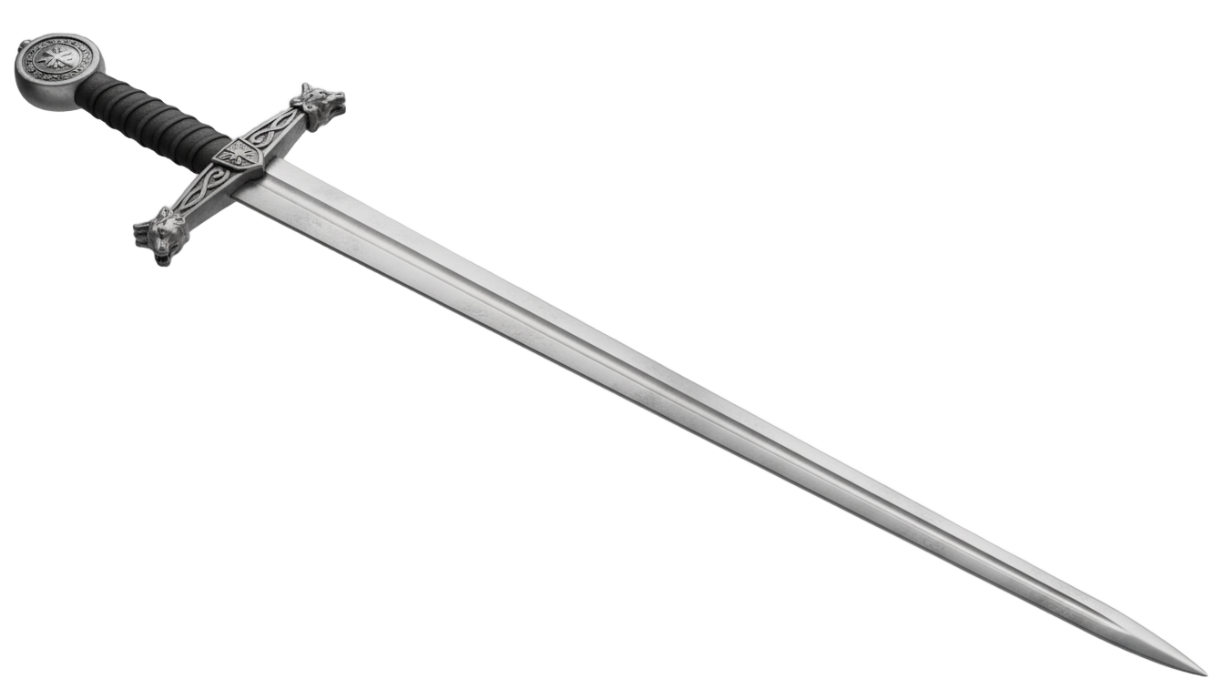 sword png black and white PNG transparent background