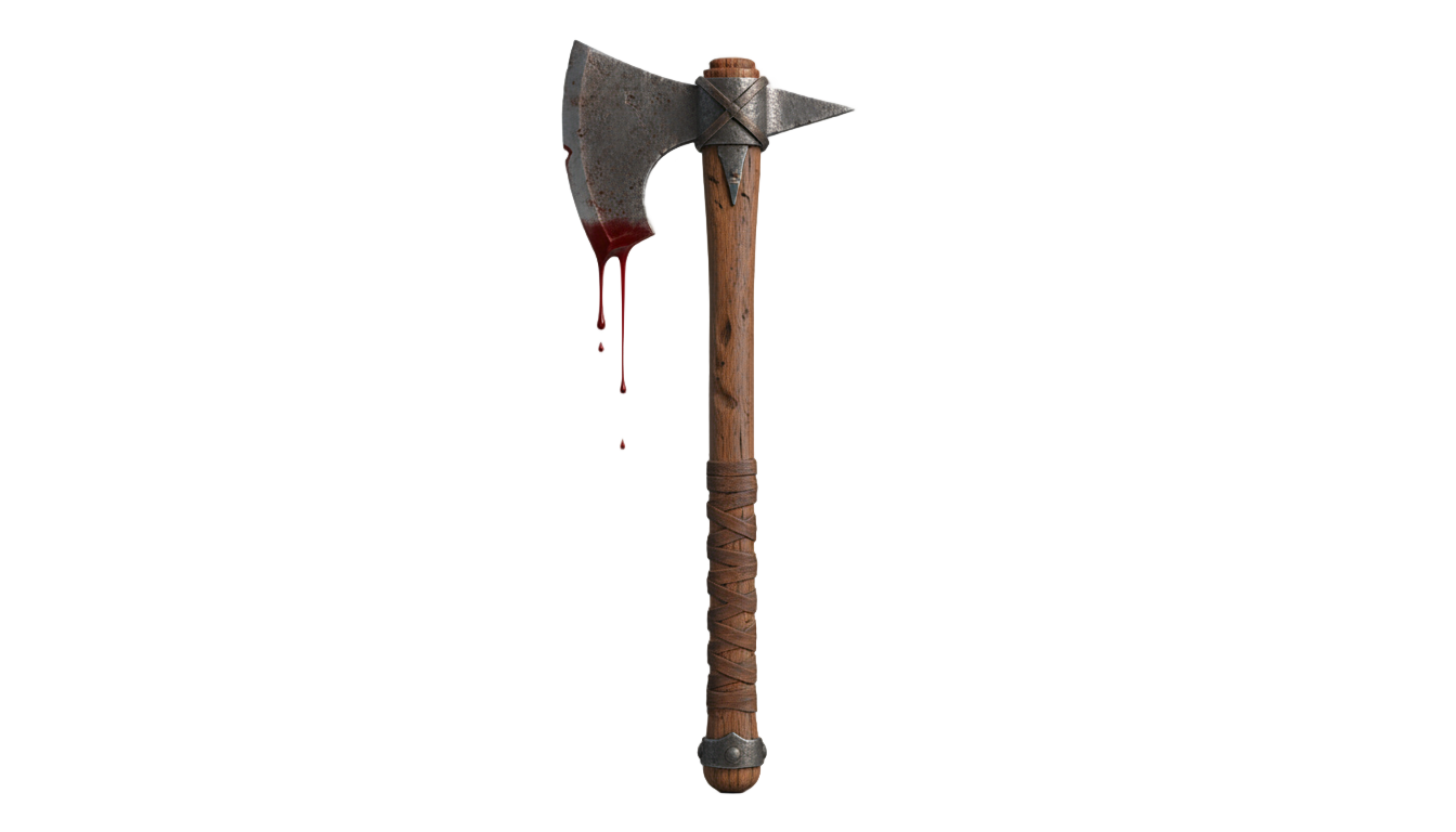 axe with blood png PNG transparent background