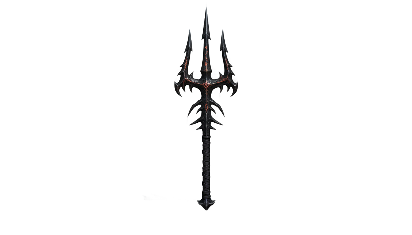 spikey trident blox fruits png PNG transparent background