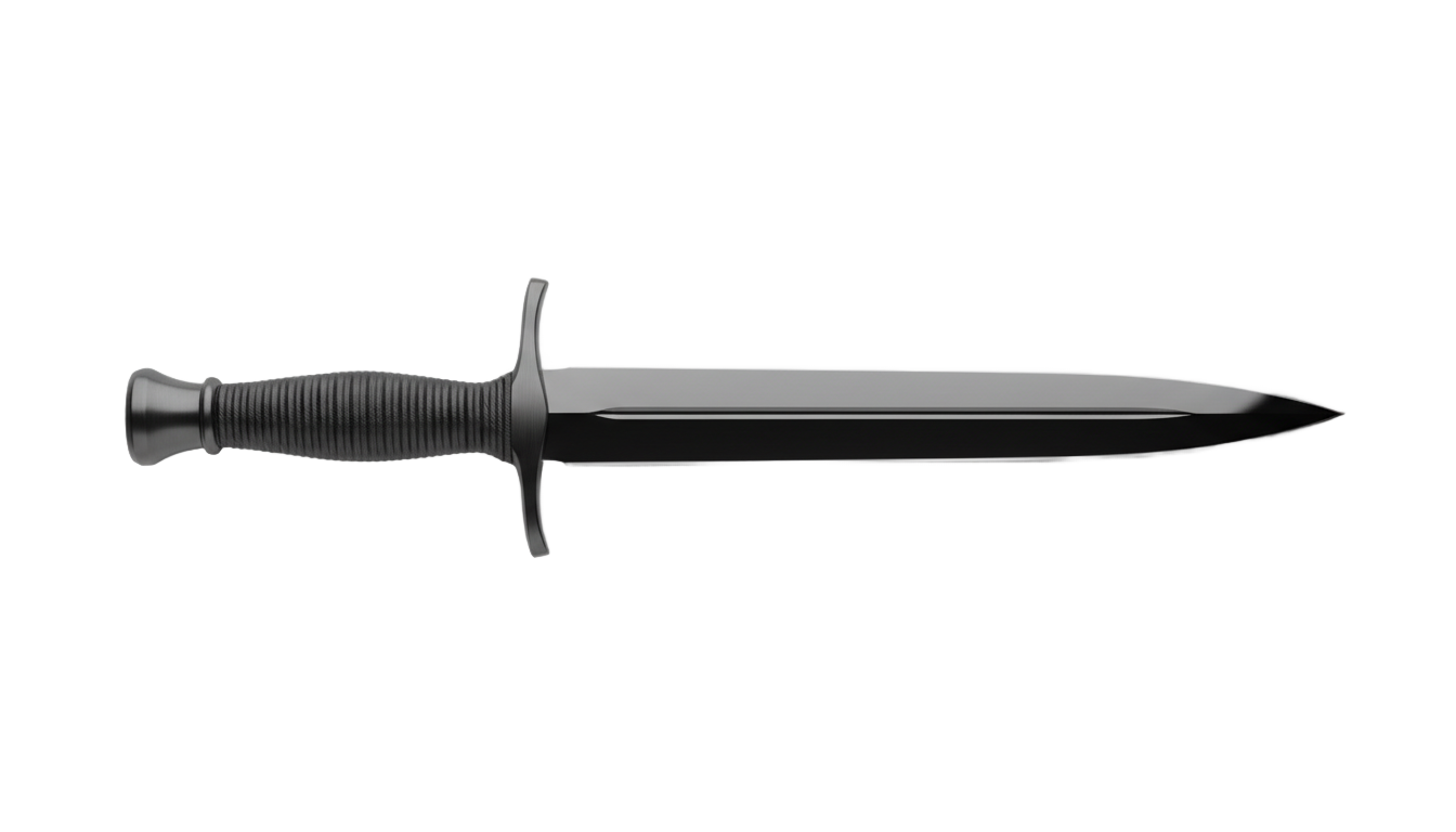 black dagger png PNG transparent background