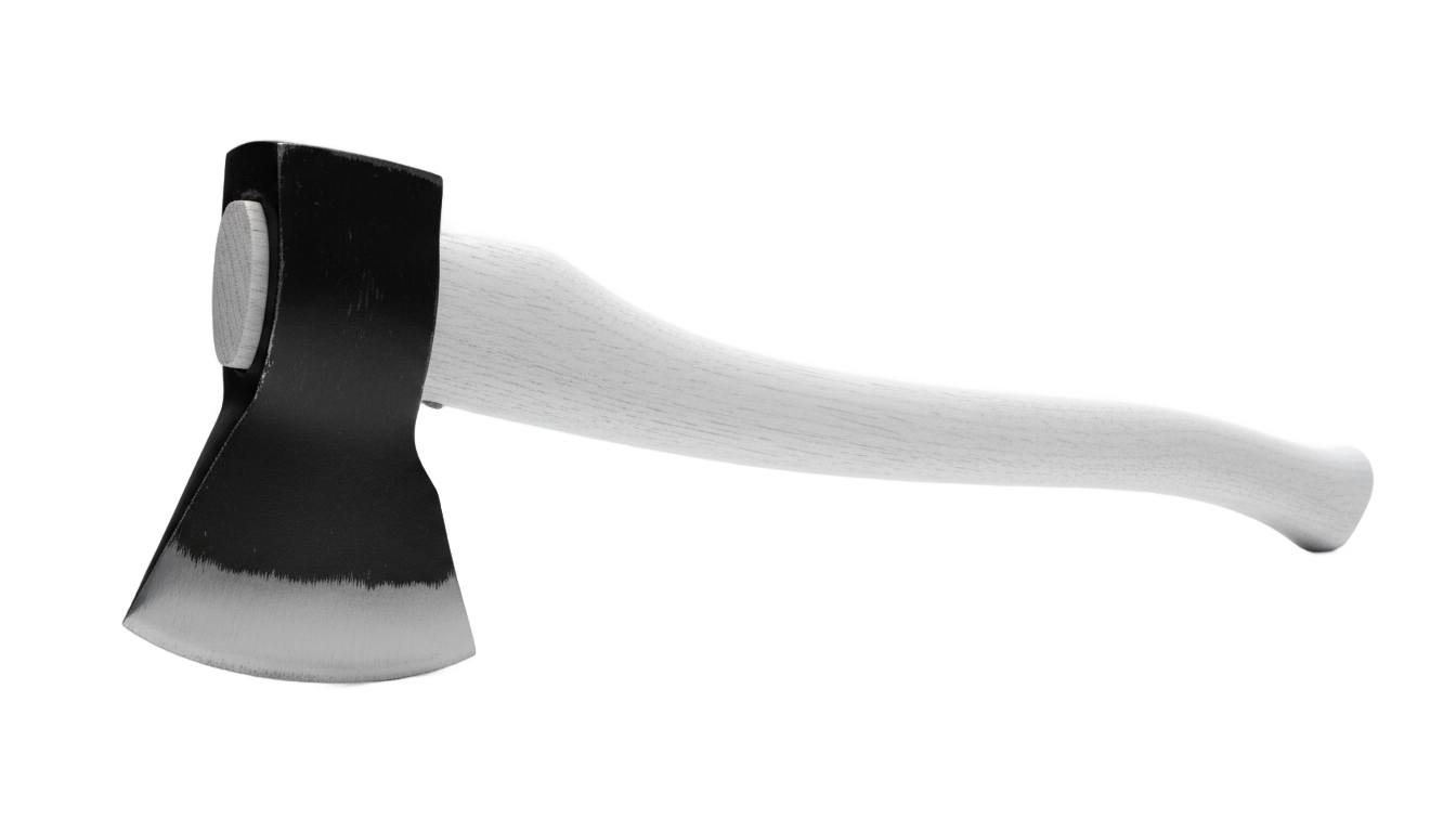 axe png black and white PNG transparent background
