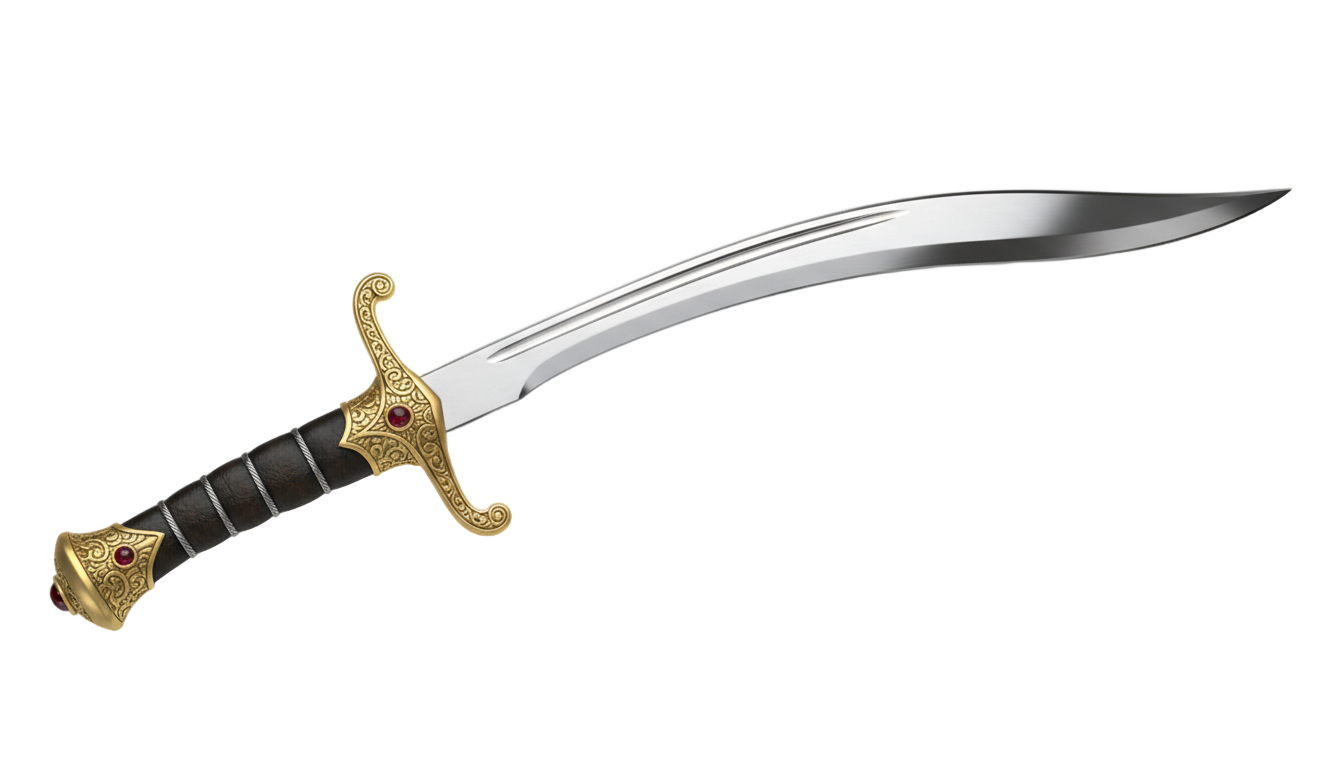 curved sword png PNG transparent background